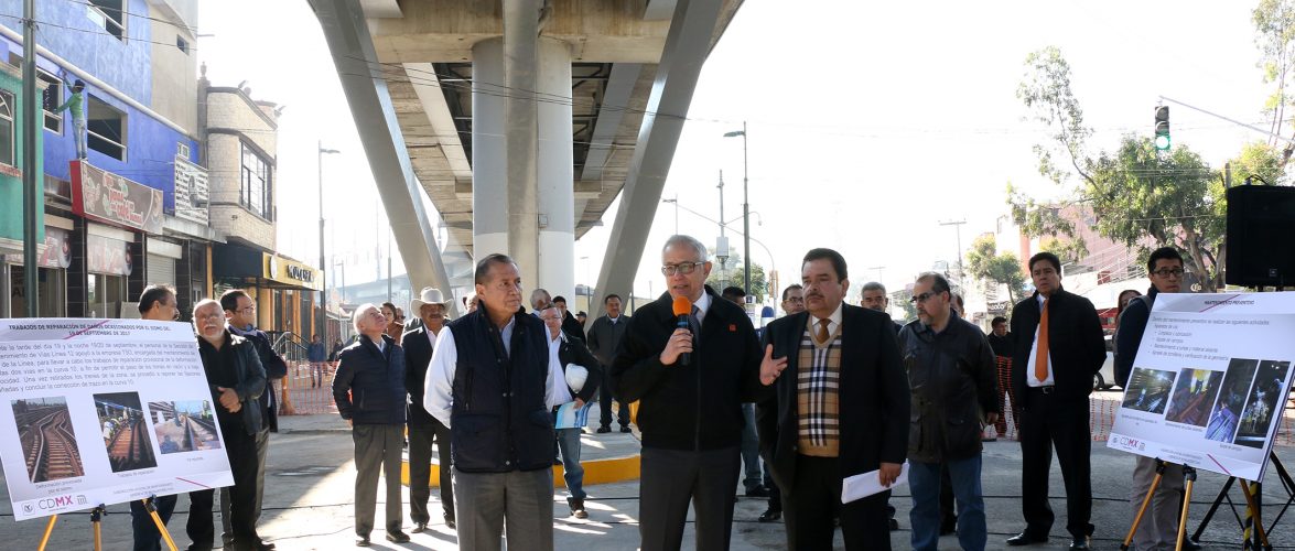 Concluyen trabajos de reforzamiento a estructuras de L-12, dañadas por sismo, CDMX