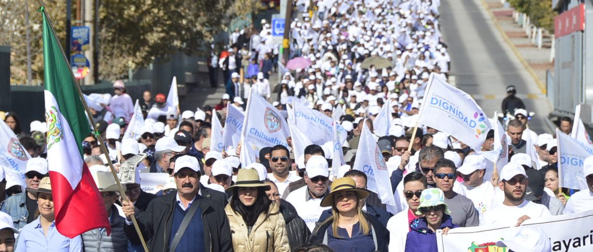 NO ESTÁS SOLO” Y “BOTE A DUARTE” COREAN CHIHUAHUENSES EN MARCHA