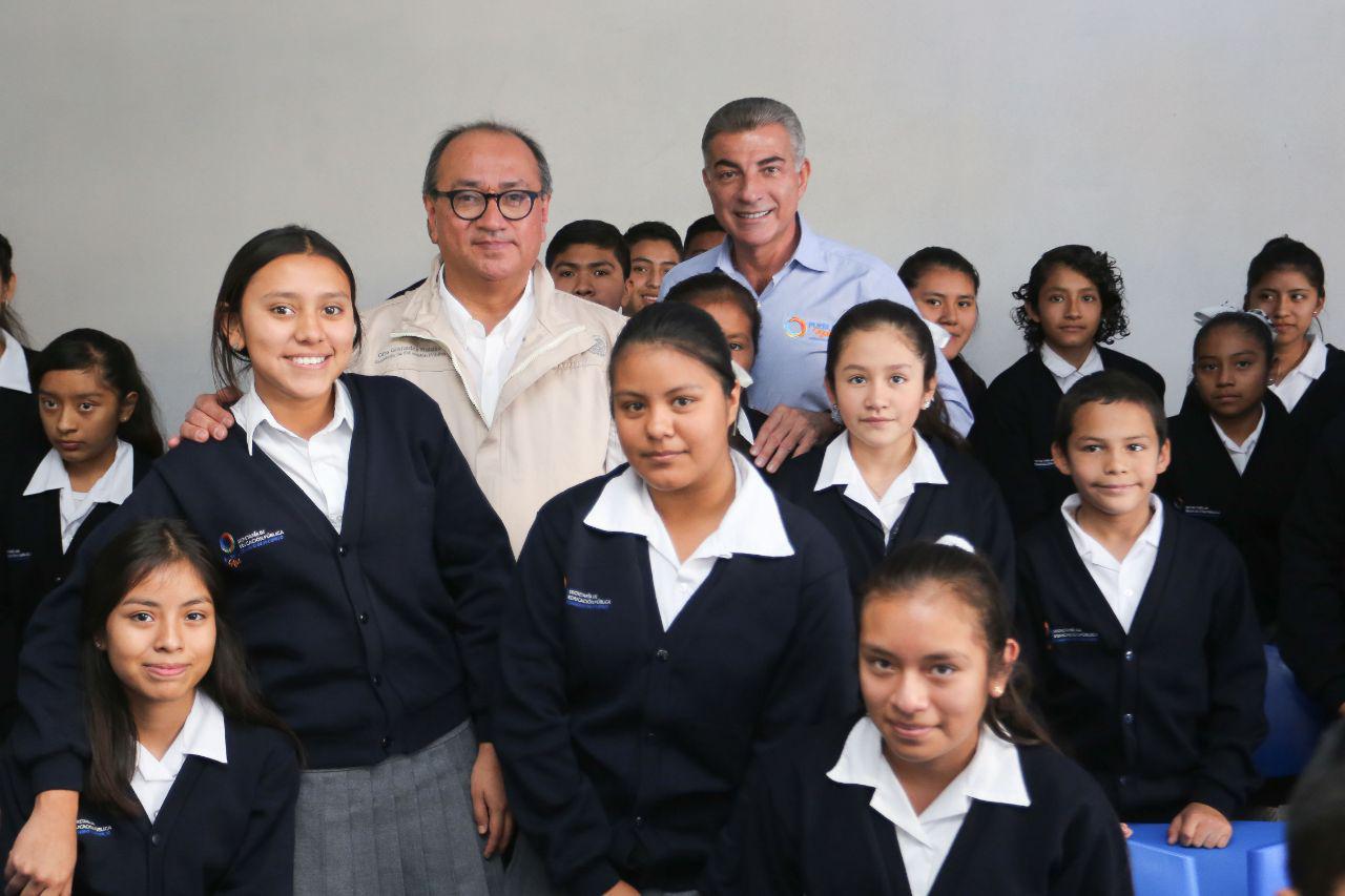 Otto Granados y Tony Gali entregan la primera etapa del Centro Escolar Lázaro Cárdenas