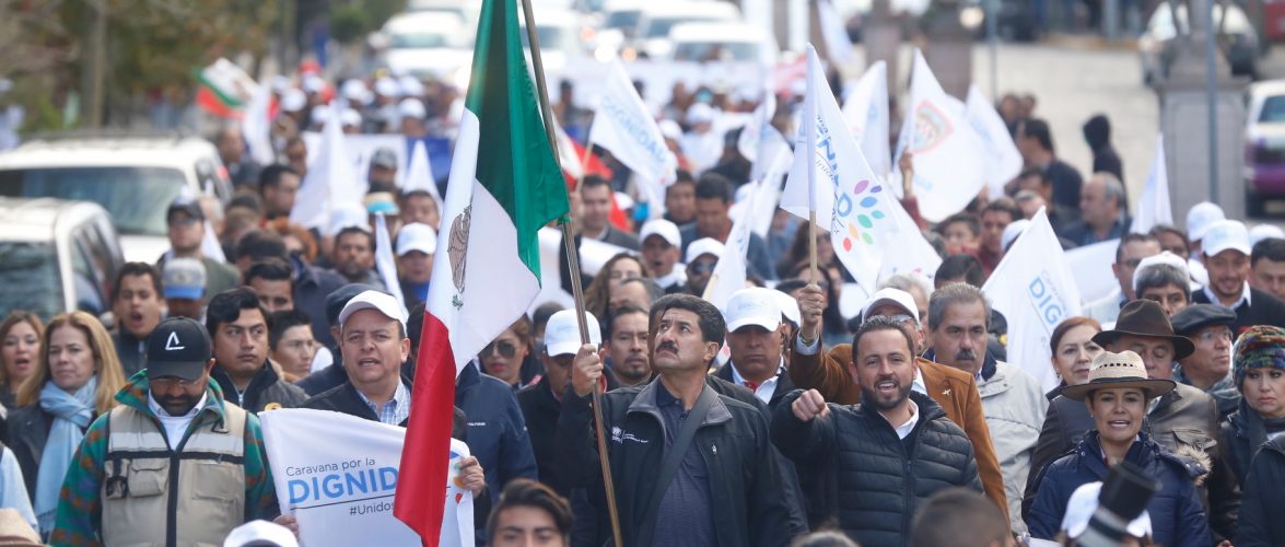 MARCHA POR LA DIGNIDAD Y CONTRA LA CORRUPCIÓN RECORRE ZACATECAS