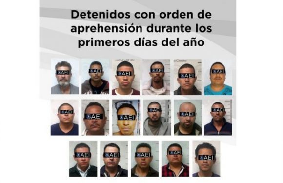 En los primeros días del año, la Fiscalía de Distrito Zona Centro capturó a 32 acusados de cometer un delito