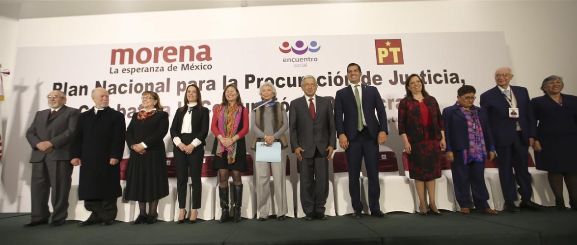 Palabras de AMLO al presentar el Plan Nacional para la Procuración de Justicia, Combate a la Corrupción y Democracia