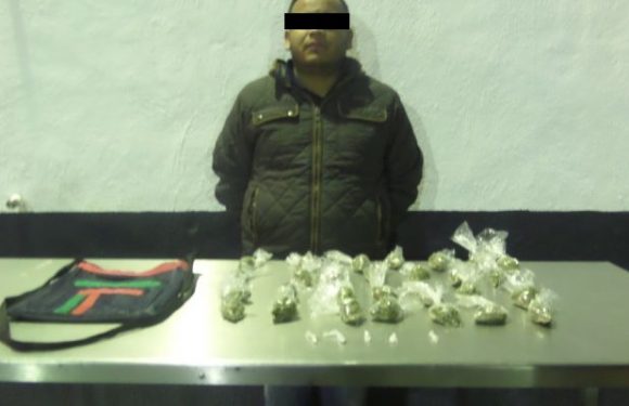 Captura la CES a “Mexlicle” en poder de dosis de marihuana y cristal.