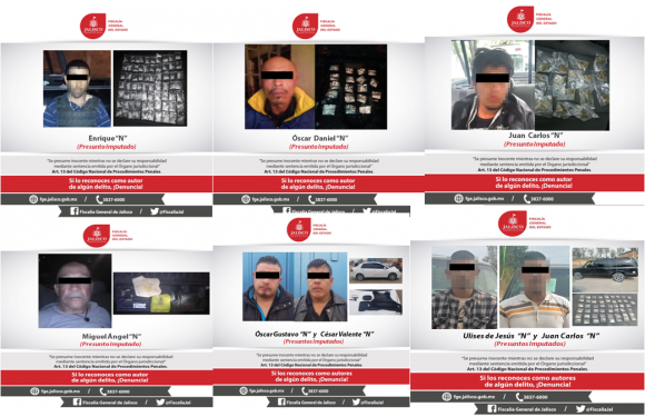 ELEMENTOS DE FUERZA ÚNICA DETIENEN EN DIFERENTES HECHOS A VARIOS SUJETOS CON DROGA EN GUADALAJARA