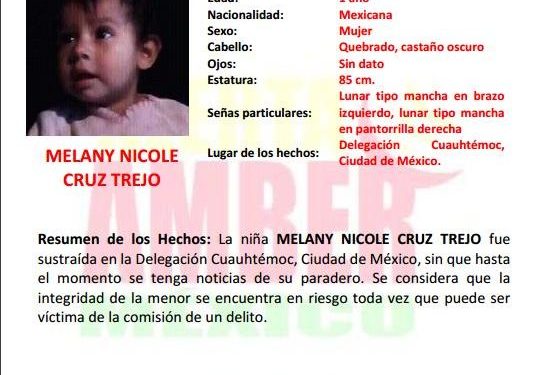 Fiscalía de la Mujer colabora con búsqueda de niña sustraída en la Ciudad de México