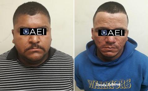 La Agencia Estatal de Investigación arrestó a dos sujetos buscados por autoridades del estado de Coahuila, por el delito de lesiones calificadas