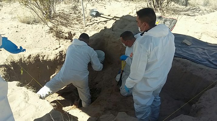 Recupera personal de FGE dos osamentas en el Valle de Juárez