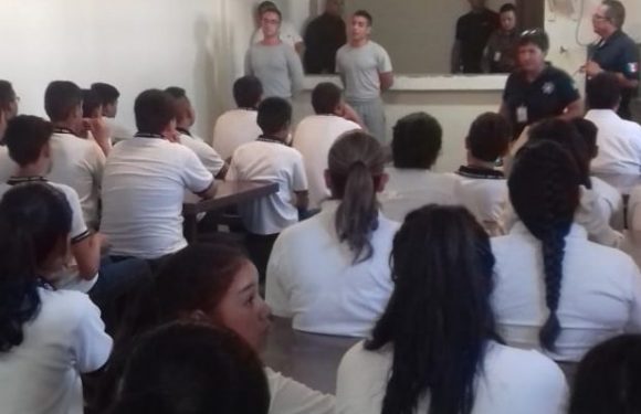 Imparten en Cereso de Parral programa preventivo a estudiantes de secundaria