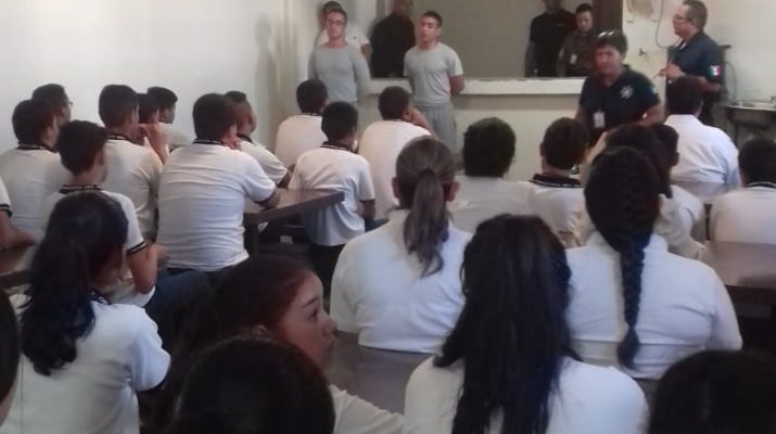 Imparten en Cereso de Parral programa preventivo a estudiantes de secundaria