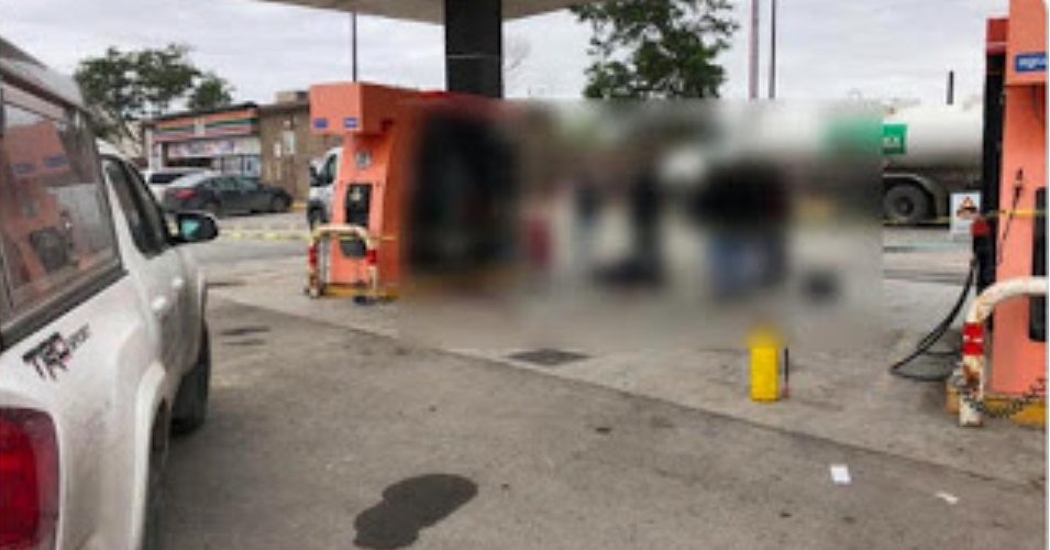 Ladrón intenta robar camioneta a Sicarios del CDG cuando estos cargaban combustible, fue ejecutado.