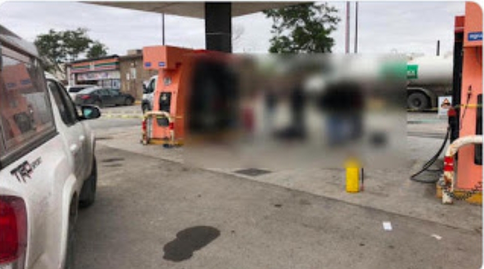 Ladrón intenta robar camioneta a Sicarios del CDG cuando estos cargaban combustible, fue ejecutado.
