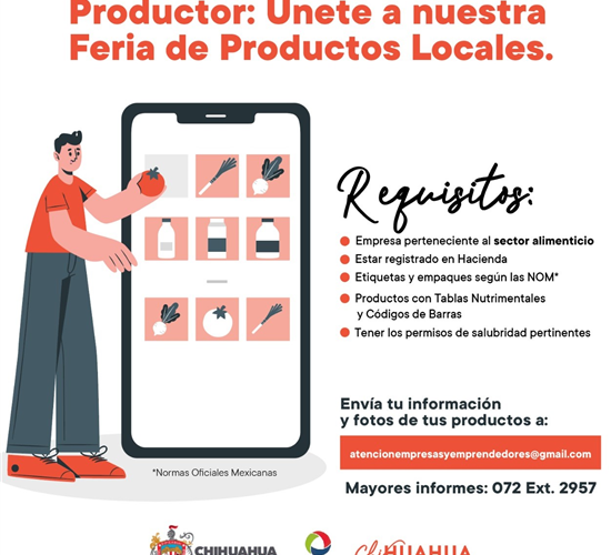 Convoca Municipio a empresas a participar en Feria de Productos Locales en supermercados