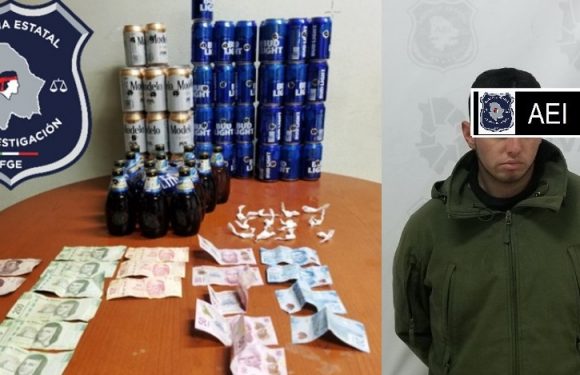 #Parral | Detienen a hombre con cocaina y latas de cerveza