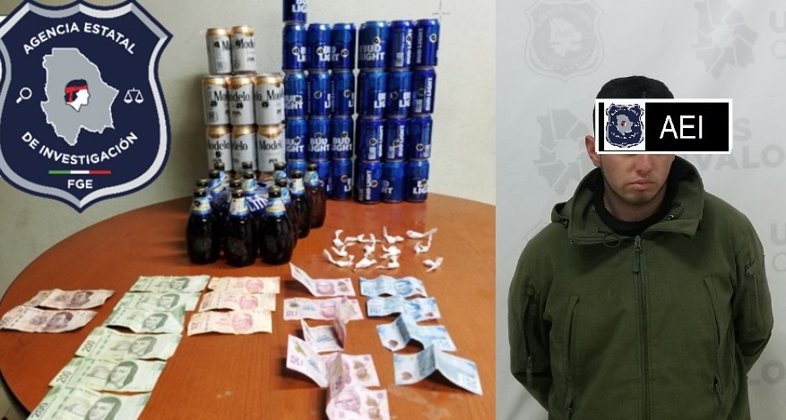 #Parral | Detienen a hombre con cocaina y latas de cerveza