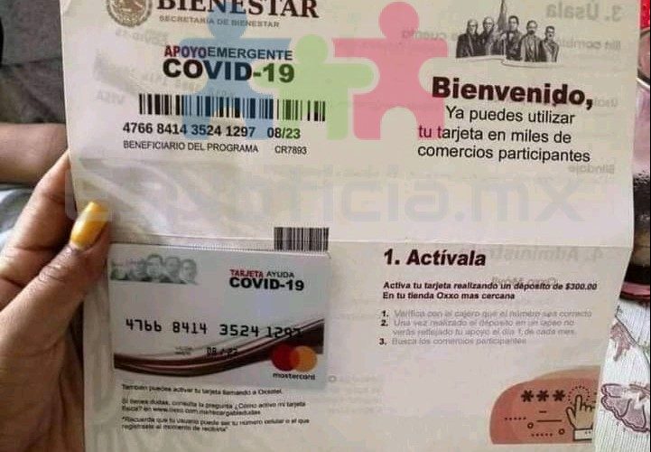 Alertan por fraudes con supuestas tarjetas de apoyos económicos