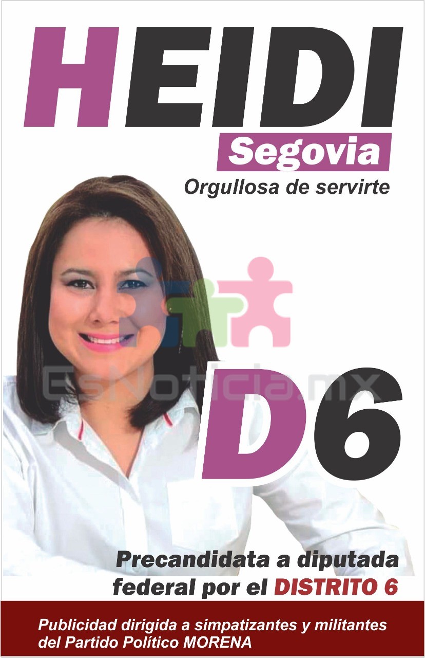 Heidi Segovia se registra como precandidata al D6 por Morena
