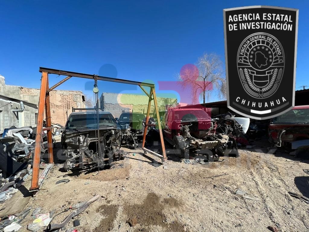 Aseguran vehículos robados en Juárez tras cateo