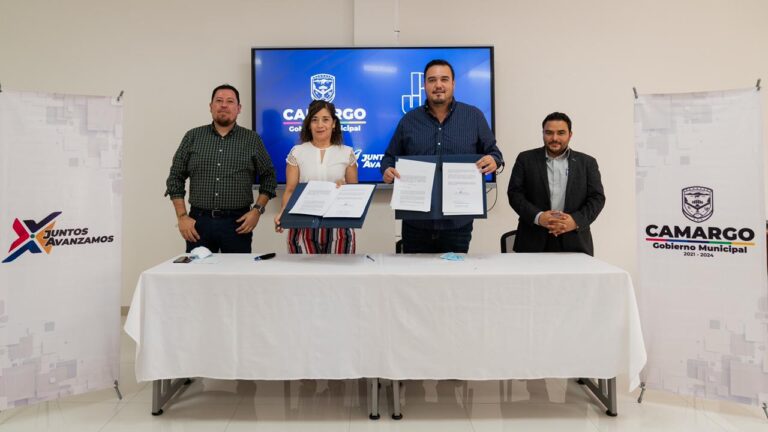 #Camargo |  Firman convenio Gobierno Municipal y UPNECH para desarrollo de proyectos