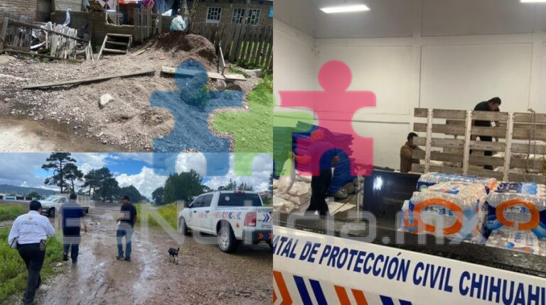 72 casas dañadas por lluvias en Bocoyna: Protección Civil